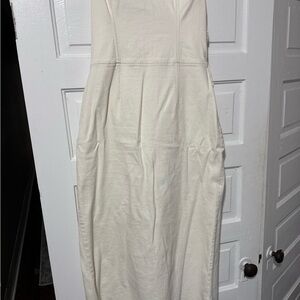 Abercrombie & Fitch Off-White Midi Dress